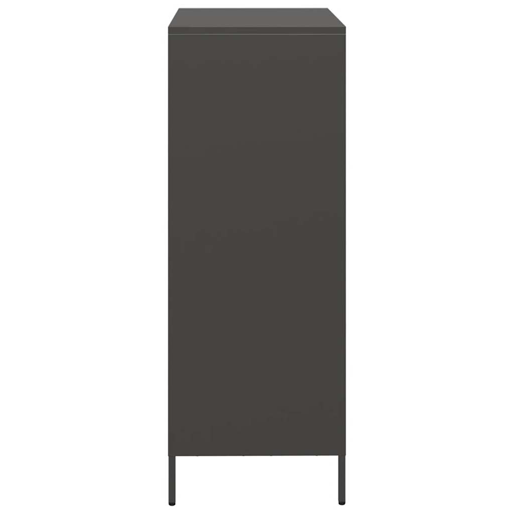 Hoge kast 39x35x103,5 cm staal zwart - AllerleiShop