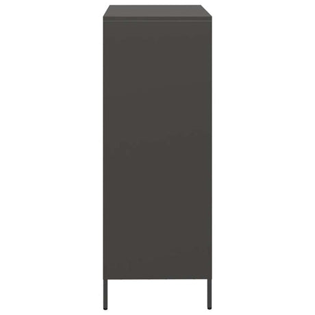 Hoge kast 39x35x103,5 cm staal zwart - AllerleiShop