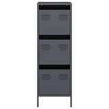 Hoge kast 39x35x103,5 cm staal antracietkleurig - AllerleiShop