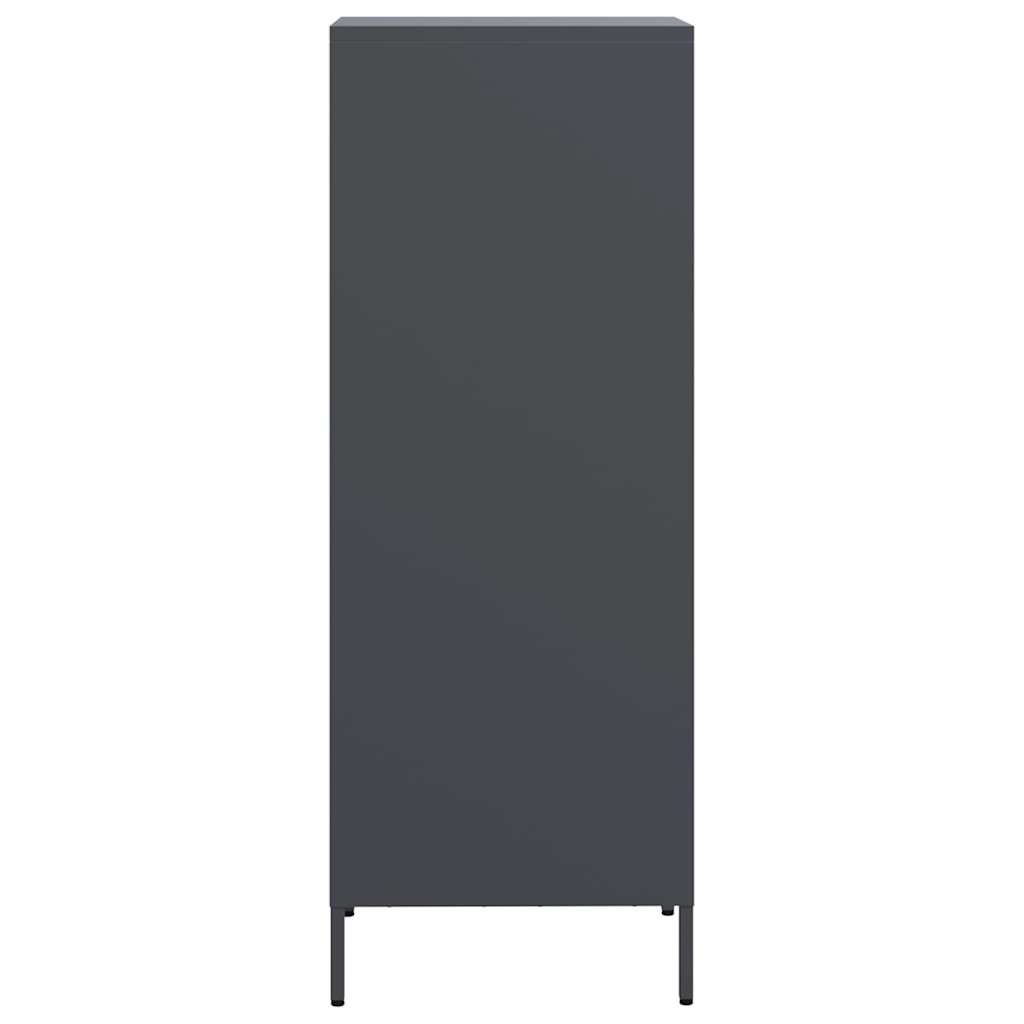 Hoge kast 39x35x103,5 cm staal antracietkleurig - AllerleiShop