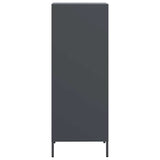 Hoge kast 39x35x103,5 cm staal antracietkleurig - AllerleiShop