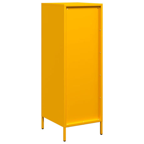 Hoge kast 39x35x103,5 cm staal mosterdgeel - AllerleiShop