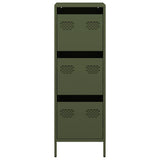 Hoge kast 39x35x103,5 cm staal olijfgroen - AllerleiShop