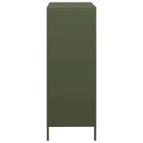 Hoge kast 39x35x103,5 cm staal olijfgroen - AllerleiShop