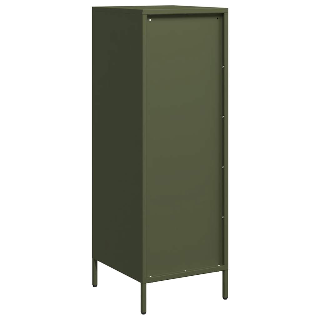 Hoge kast 39x35x103,5 cm staal olijfgroen - AllerleiShop