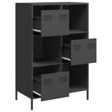 Hoge kast 68x39x103,5 cm staal zwart - AllerleiShop