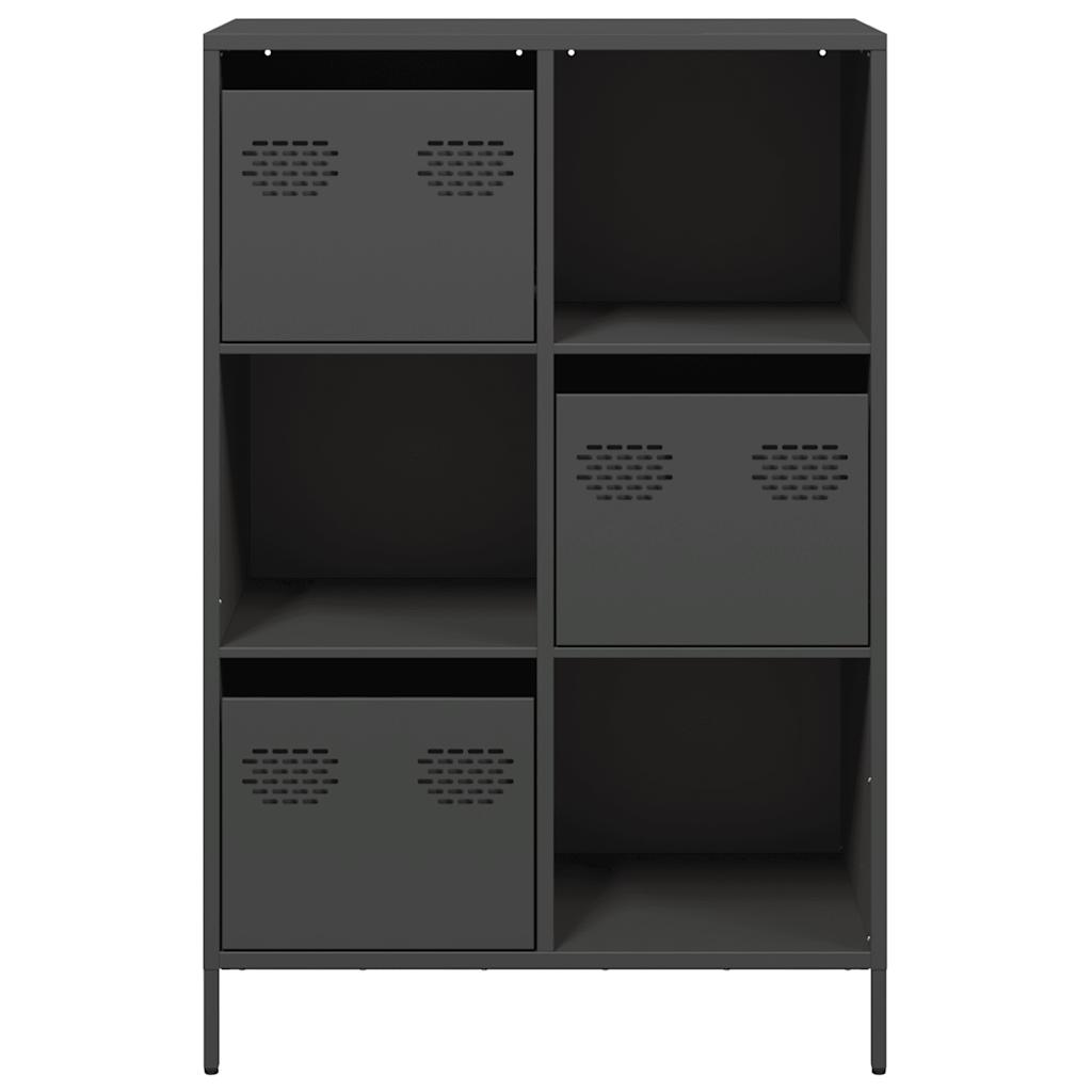 Hoge kast 68x39x103,5 cm staal zwart - AllerleiShop