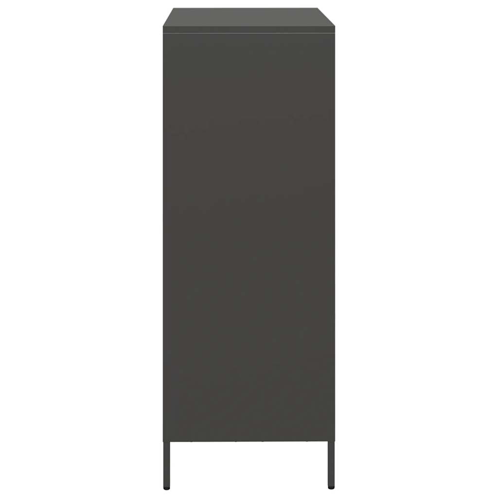 Hoge kast 68x39x103,5 cm staal zwart - AllerleiShop