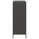 Hoge kast 68x39x103,5 cm staal zwart - AllerleiShop