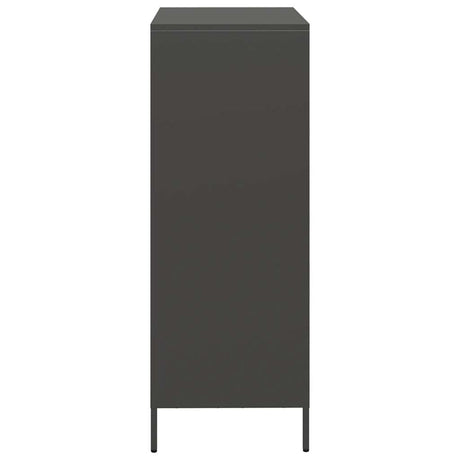 Hoge kast 68x39x103,5 cm staal zwart - AllerleiShop