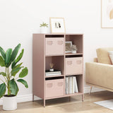 Hoge kast 68x39x103,5 cm staal roze - AllerleiShop