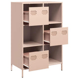 Hoge kast 68x39x103,5 cm staal roze - AllerleiShop