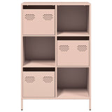 Hoge kast 68x39x103,5 cm staal roze - AllerleiShop