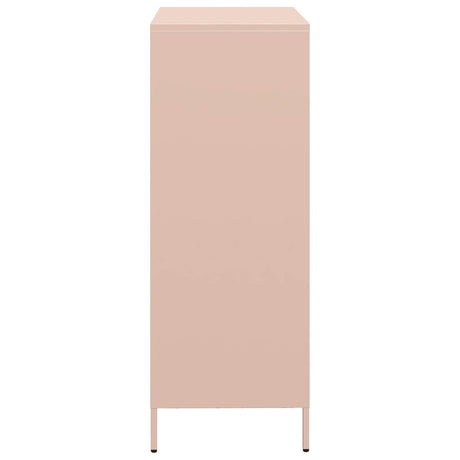 Hoge kast 68x39x103,5 cm staal roze - AllerleiShop