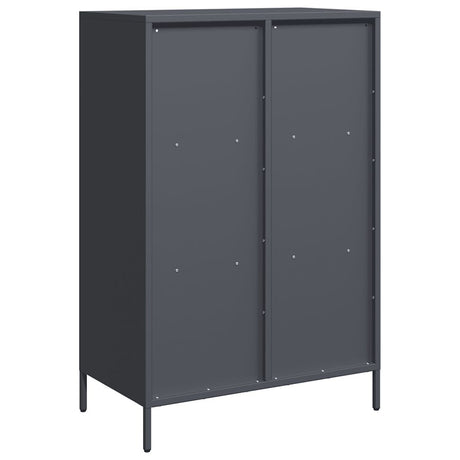 Hoge kast 68x39x103,5 cm staal antracietkleurig - AllerleiShop