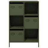 Hoge kast 68x39x103,5 cm staal olijfgroen - AllerleiShop