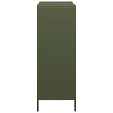 Hoge kast 68x39x103,5 cm staal olijfgroen - AllerleiShop