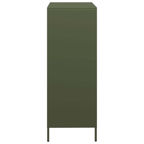 Hoge kast 68x39x103,5 cm staal olijfgroen - AllerleiShop