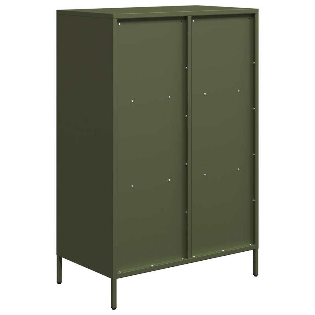 Hoge kast 68x39x103,5 cm staal olijfgroen - AllerleiShop