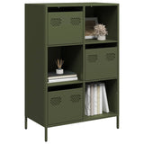 Hoge kast 68x39x103,5 cm staal olijfgroen - AllerleiShop