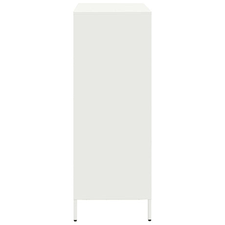 Hoge kast 68x39x103,5 cm staal wit - AllerleiShop