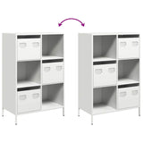 Hoge kast 68x39x103,5 cm staal wit - AllerleiShop