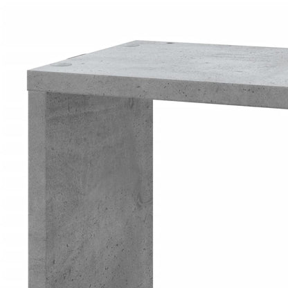 Hoekwandschap 45x45x147 cm bewerkt hout betongrijs - AllerleiShop