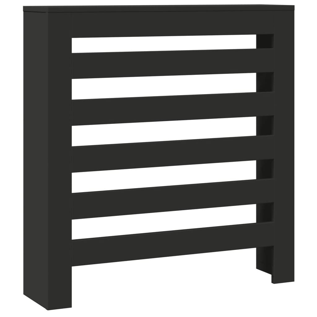 Radiatorombouw 78x20x82 cm bewerkt hout zwart - AllerleiShop