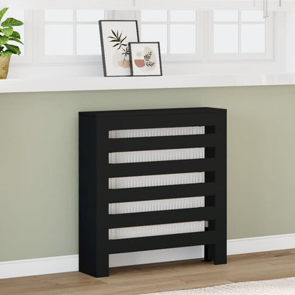 Radiatorombouw 78x20x82 cm bewerkt hout zwart - AllerleiShop