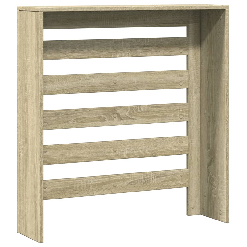 Radiatorombouw 78x20x82 cm bewerkt hout sonoma eikenkleurig - AllerleiShop