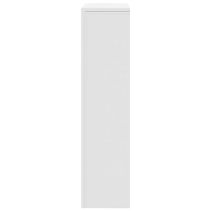 Radiatorombouw 104x20x82 cm bewerkt hout wit - AllerleiShop