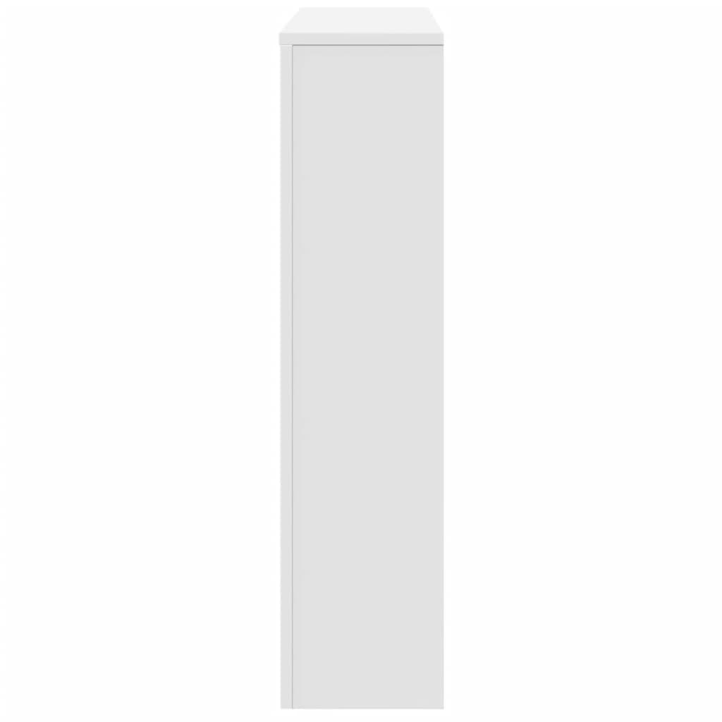 Radiatorombouw 149x20x82 cm bewerkt hout wit - AllerleiShop