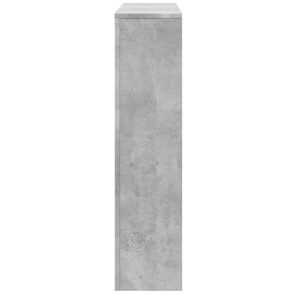 Radiatorombouw 175x20x82 cm bewerkt hout betongrijs - AllerleiShop