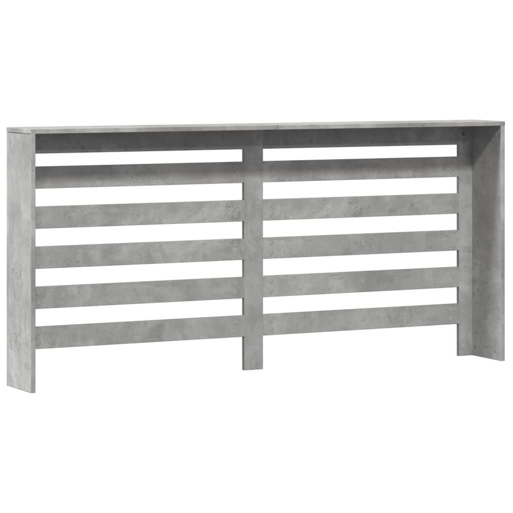 Radiatorombouw 175x20x82 cm bewerkt hout betongrijs - AllerleiShop