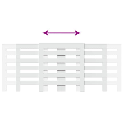 Radiatorombouw 205x21,5x83,5 cm bewerkt hout wit - AllerleiShop