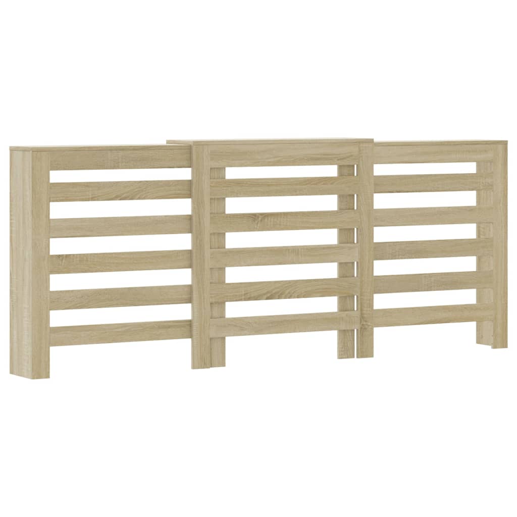 Radiatorombouw 205x21,5x83,5 cm bewerkt hout sonoma eikenkleur - AllerleiShop