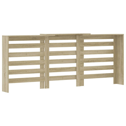 Radiatorombouw 205x21,5x83,5 cm bewerkt hout sonoma eikenkleur - AllerleiShop