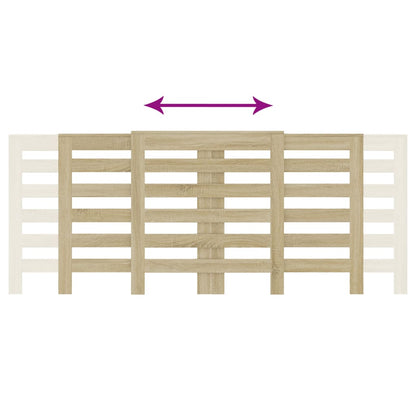 Radiatorombouw 205x21,5x83,5 cm bewerkt hout sonoma eikenkleur - AllerleiShop