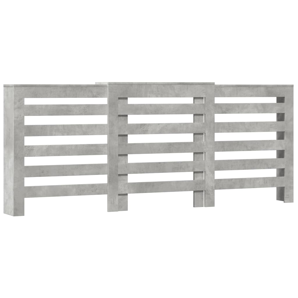 Radiatorombouw 205x21,5x83,5 cm bewerkt hout betongrijs - AllerleiShop