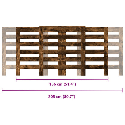 Radiatorombouw 205x21,5x83,5 cm bewerkt hout gerookt eikenkleur - AllerleiShop