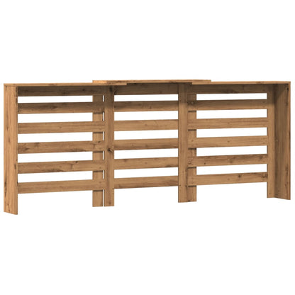 Radiatorombouw 205x21,5x83,5 cm bewerkt hout artisanaal eiken - AllerleiShop