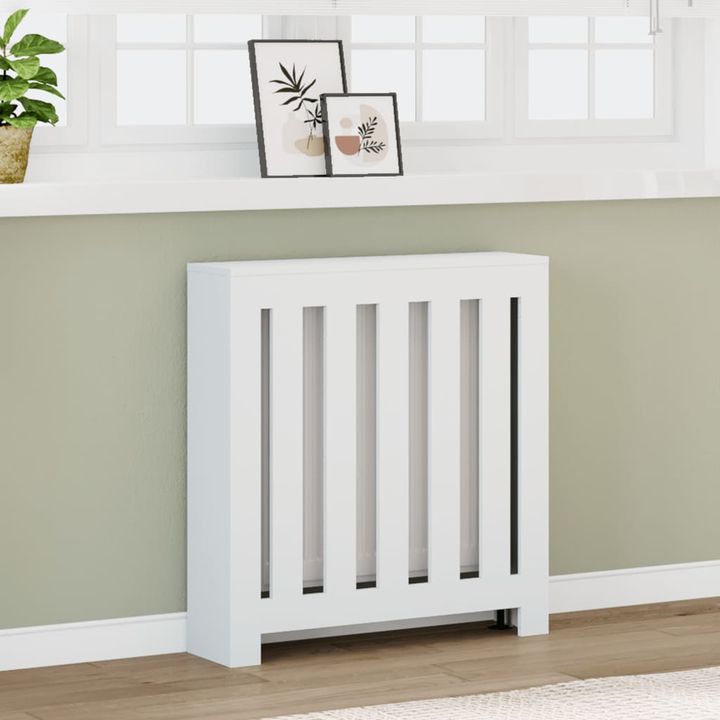 Radiatorombouw 78x20x82 cm bewerkt hout wit - AllerleiShop