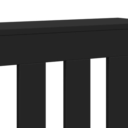 Radiatorombouw 78x20x82 cm bewerkt hout zwart - AllerleiShop