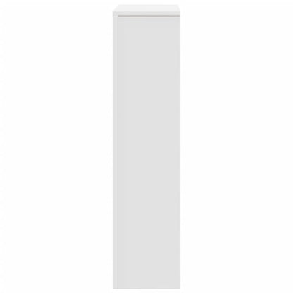 Radiatorombouw 104x20x82 cm bewerkt hout wit - AllerleiShop