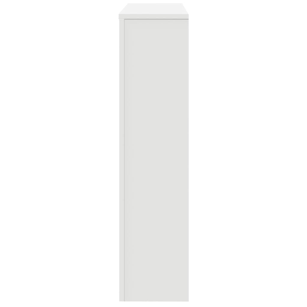 Radiatorombouw 149x20x82 cm bewerkt hout wit - AllerleiShop