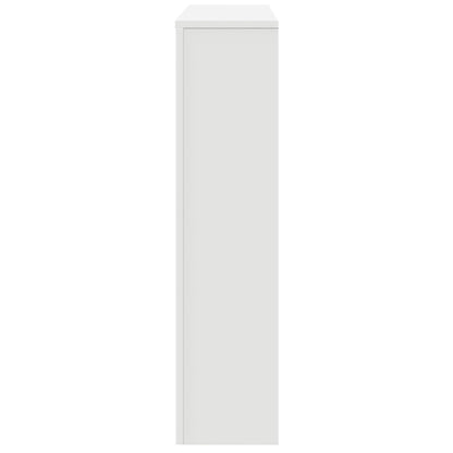 Radiatorombouw 149x20x82 cm bewerkt hout wit - AllerleiShop