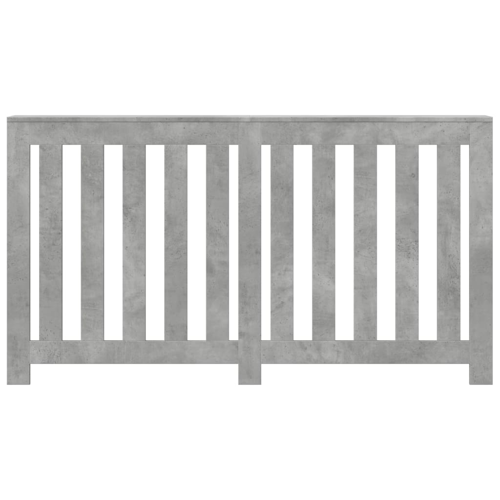 Radiatorombouw 149x20x82 cm bewerkt hout betongrijs - AllerleiShop