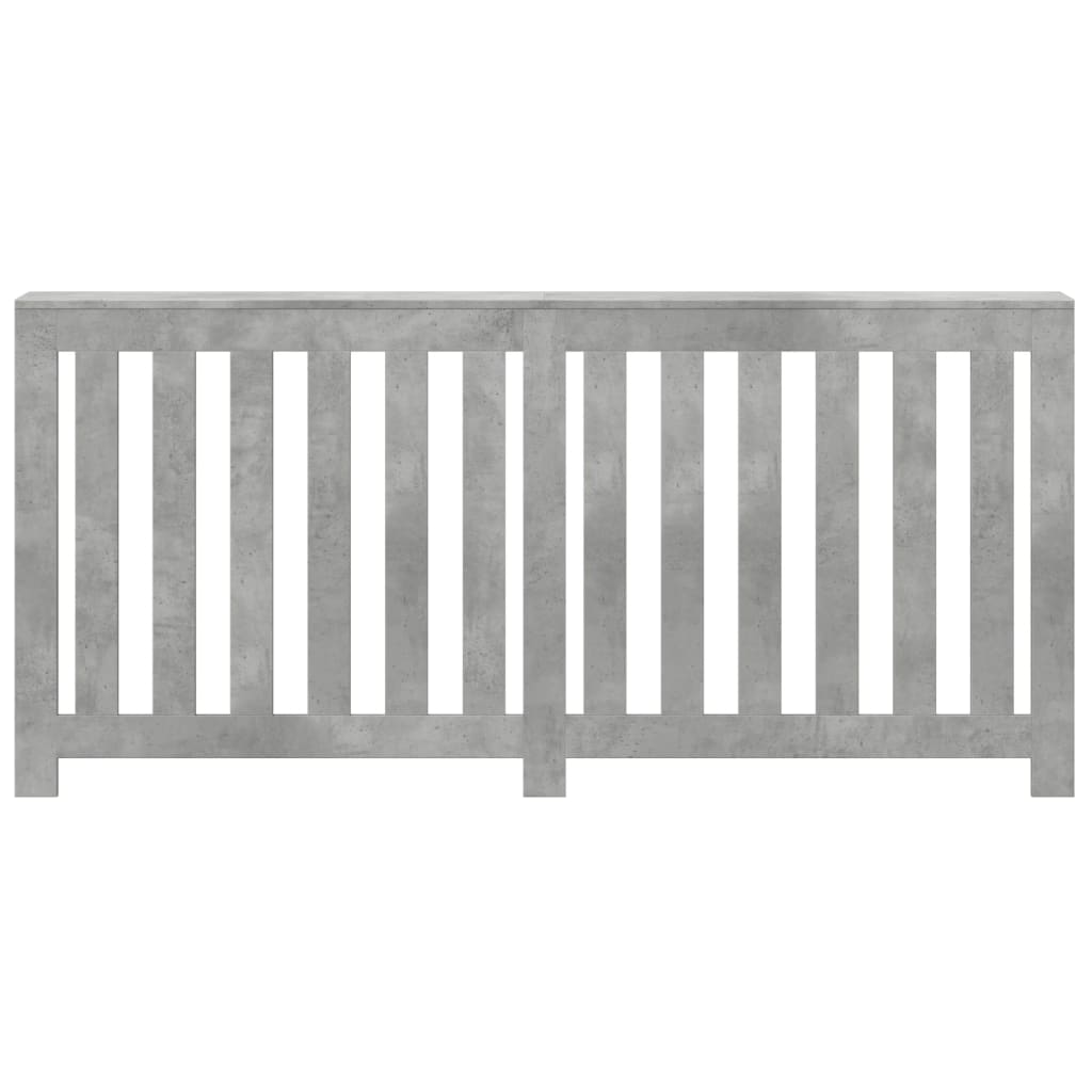 Radiatorombouw 175x20x82 cm bewerkt hout betongrijs - AllerleiShop