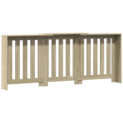 Radiatorombouw 205x21,5x83,5 cm bewerkt hout sonoma eikenkleur - AllerleiShop