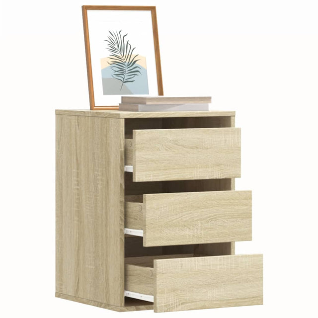 Ladekast 40x41x58 cm bewerkt hout sonoma eikenkleurig - AllerleiShop